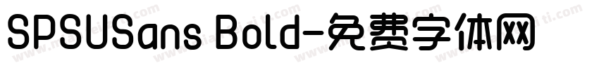 SPSUSans Bold字体转换